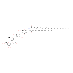 ChemSpider 2D Image | N-[(2S,3R,4E)-1-{[beta-D-Galactopyranosyl-(1->3)-2-acetamido-2-deoxy-beta-D-galactopyranosyl-(1->4)-beta-D-galactopyranosyl-(1->4)-beta-D-glucopyranosyl]oxy}-3-hydroxy-4-octadecen-2-yl]hexacosanamide | C70H130N2O23