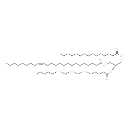 ChemSpider 2D Image | 2-[(6Z,9Z,12Z)-6,9,12-Octadecatrienoyloxy]-3-(pentadecanoyloxy)propyl (15Z)-15-tetracosenoate | C60H108O6
