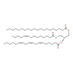 ChemSpider 2D Image | 2-[(6Z,9Z,12Z)-6,9,12-Octadecatrienoyloxy]-3-[(9Z)-9-tetradecenoyloxy]propyl icosanoate | C55H98O6