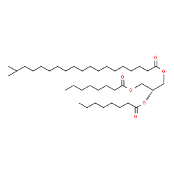 ChemSpider 2D Image | 2,3-Bis(octanoyloxy)propyl 18-methylnonadecanoate | C39H74O6
