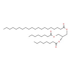 ChemSpider 2D Image | 2,3-Bis(octanoyloxy)propyl icosanoate | C39H74O6