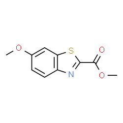 ChemSpider 2D Image | methyl 6-methoxybenzothiazole-2-carboxylate | C10H9NO3S