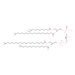 ChemSpider 2D Image | (2R,14R)-5,8,11-Trihydroxy-34-methyl-14-{[(10-methyldodecanoyl)oxy]methyl}-2-[(14-methylpentadecanoyl)oxy]-5,11-dioxido-16-oxo-4,6,10,12,15-pentaoxa-5lambda~5~,11lambda~5~-diphosphapentatriacont-1-yl 
20-methylhenicosanoate | C81H158O17P2