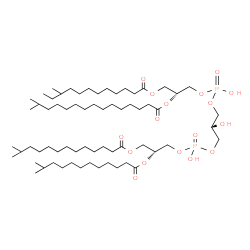 ChemSpider 2D Image | (15R,27R)-18,21,24-Trihydroxy-3,41-dimethyl-27-[(11-methyldodecanoyl)oxy]-18,24-dioxido-12,30-dioxo-13,17,19,23,25,29-hexaoxa-18lambda~5~,24lambda~5~-diphosphadotetracontan-15-yl 14-methylpentadecanoa
te | C65H126O17P2