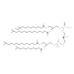 ChemSpider 2D Image | (15R,27R)-18,21,24-Trihydroxy-3,42-dimethyl-27-[(10-methylundecanoyl)oxy]-18,24-dioxido-12,30-dioxo-13,17,19,23,25,29-hexaoxa-18lambda~5~,24lambda~5~-diphosphatritetracontan-15-yl 14-methylpentadecano
ate | C65H126O17P2