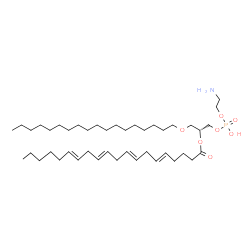 ChemSpider 2D Image | (21R)-27-Amino-24-hydroxy-24-oxido-19,23,25-trioxa-24lambda~5~-phosphaheptacosan-21-yl (5E,8E,11E,14E)-5,8,11,14-icosatetraenoate | C43H80NO7P