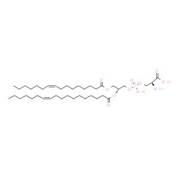 ChemSpider 2D Image | O-[{(2R)-3-[(9Z)-9-Hexadecenoyloxy]-2-[(11Z)-11-octadecenoyloxy]propoxy}(hydroxy)phosphoryl]-L-serine | C40H74NO10P
