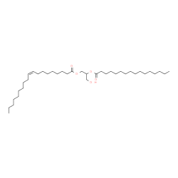 ChemSpider 2D Image | 3-Hydroxy-2-(palmitoyloxy)propyl (9Z)-9-nonadecenoate | C38H72O5
