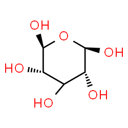 ChemSpider 2D Image | (2R,3R,5S,6S)-Tetrahydro-2H-pyran-2,3,4,5,6-pentol (non-preferred name) | C5H10O6