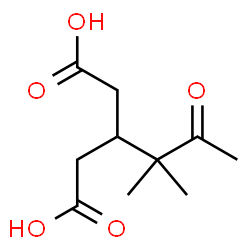 ChemSpider 2D Image | 3-(2-Methyl-3-oxo-2-butanyl)pentanedioic acid | C10H16O5