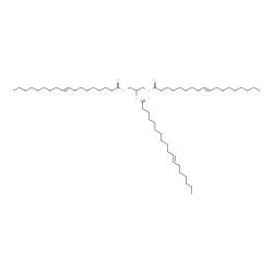 ChemSpider 2D Image | 2-[(11E)-11-Octadecenoyloxy]-1,3-propanediyl (9E,9'E)bis(-9-octadecenoate) | C57H104O6