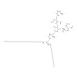 ChemSpider 2D Image | (2S,3R,4Z)-3-Hydroxy-2-[(Z)-(1-hydroxytetracosylidene)amino]-4-octadecen-1-yl 3,5-dideoxy-5-[(Z)-(1-hydroxyethylidene)amino]-6-[(1S,2S)-1,2,3-trihydroxypropyl]-beta-L-threo-hex-2-ulopyranonosyl-(2->3)
-[beta-D-galactopyranosyl-(1->3)-2-deoxy-2-[(E)-(1-hydroxyethylidene)amino]-beta-D-galactopyranosyl-(1->4)]-beta-D-galactopyranosyl-(1->4)-(2xi)-beta-D-arabino-hexopyranoside | C79H143N3O31