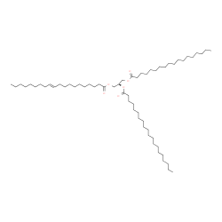 ChemSpider 2D Image | 2-(Icosanoyloxy)-3-(stearoyloxy)propyl (11E)-11-icosenoate | C61H116O6