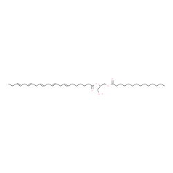 ChemSpider 2D Image | (2S)-1-Hydroxy-3-(tetradecanoyloxy)-2-propanyl (7E,10E,13E,16E,19E)-7,10,13,16,19-docosapentaenoate | C39H66O5