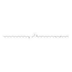 ChemSpider 2D Image | (2S)-1-Hydroxy-3-(stearoyloxy)-2-propanyl (13E,16E)-13,16-docosadienoate | C43H80O5