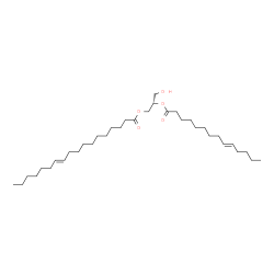 ChemSpider 2D Image | (2S)-3-Hydroxy-2-[(9E)-9-tetradecenoyloxy]propyl (11E)-11-octadecenoate | C35H64O5