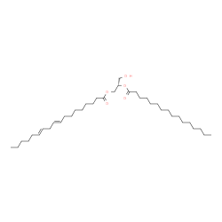 ChemSpider 2D Image | (2S)-3-Hydroxy-2-(palmitoyloxy)propyl (9E,12E)-9,12-octadecadienoate | C37H68O5