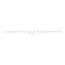 ChemSpider 2D Image | (2S)-1-Hydroxy-3-[(6E,9E,12E,15E)-6,9,12,15-octadecatetraenoyloxy]-2-propanyl (11E,14E)-11,14-icosadienoate | C41H68O5