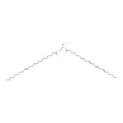 ChemSpider 2D Image | (2S)-1-[(13E)-13-Docosenoyloxy]-3-hydroxy-2-propanyl (7E,10E,13E,16E)-7,10,13,16-docosatetraenoate | C47H82O5