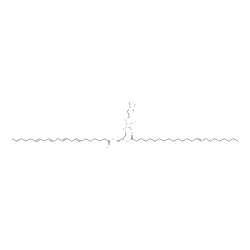 ChemSpider 2D Image | (2R)-3-[(7E,10E,13E,16E)-7,10,13,16-Docosatetraenoyloxy]-2-[(15E)-15-tetracosenoyloxy]propyl 2-(trimethylammonio)ethyl phosphate | C54H98NO8P