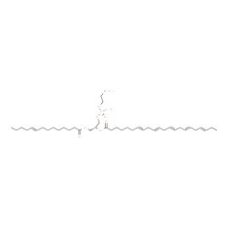 ChemSpider 2D Image | (5E,17R)-23-Amino-20-hydroxy-20-oxido-14-oxo-15,19,21-trioxa-20lambda~5~-phosphatricos-5-en-17-yl (7E,10E,13E,16E,19E)-7,10,13,16,19-docosapentaenoate | C41H70NO8P