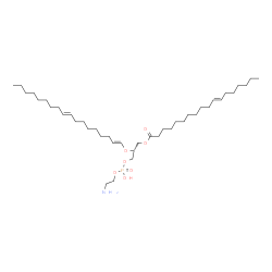 ChemSpider 2D Image | (2R)-3-{[(2-Aminoethoxy)(hydroxy)phosphoryl]oxy}-2-[(1E,9E)-1,9-octadecadien-1-yloxy]propyl (11E)-11-octadecenoate | C41H78NO7P