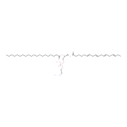 ChemSpider 2D Image | (3E,6E,9E,12E,21R)-27-Amino-24-hydroxy-24-oxido-18-oxo-19,23,25-trioxa-24lambda~5~-phosphaheptacosa-3,6,9,12-tetraen-21-yl icosanoate | C43H78NO8P