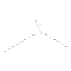ChemSpider 2D Image | (2R)-3-{[(2-Aminoethoxy)(hydroxy)phosphoryl]oxy}-2-[(9E,12E)-9,12-octadecadienoyloxy]propyl docosanoate | C45H86NO8P
