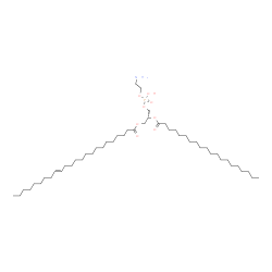 ChemSpider 2D Image | (2R)-3-{[(2-Aminoethoxy)(hydroxy)phosphoryl]oxy}-2-(icosanoyloxy)propyl (15E)-15-tetracosenoate | C49H96NO8P
