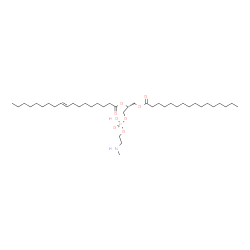 ChemSpider 2D Image | (9R)-6-Hydroxy-6-oxido-12-oxo-5,7,11-trioxa-2-aza-6lambda~5~-phosphaheptacosan-9-yl (9E)-9-octadecenoate | C40H78NO8P