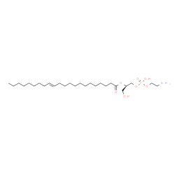 ChemSpider 2D Image | (2R)-1-{[(2-Aminoethoxy)(hydroxy)phosphoryl]oxy}-3-hydroxy-2-propanyl (13E)-13-docosenoate | C27H54NO7P