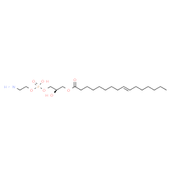 ChemSpider 2D Image | (2R)-3-{[(2-Aminoethoxy)(hydroxy)phosphoryl]oxy}-2-hydroxypropyl (9E)-9-hexadecenoate | C21H42NO7P