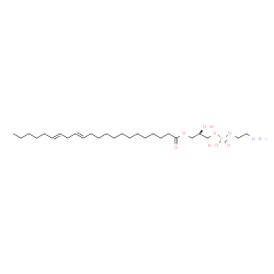 ChemSpider 2D Image | (2R)-3-{[(2-Aminoethoxy)(hydroxy)phosphoryl]oxy}-2-hydroxypropyl (13E,16E)-13,16-docosadienoate | C27H52NO7P