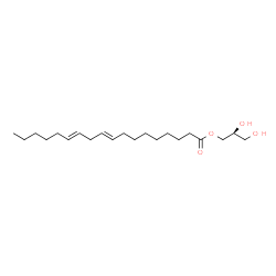 ChemSpider 2D Image | (2S)-2,3-Dihydroxypropyl (9E,12E)-9,12-octadecadienoate | C21H38O4