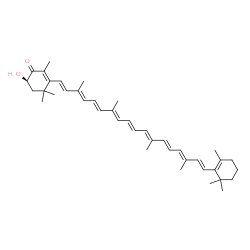 ChemSpider 2D Image | (3R)-3-Hydroxy-beta,beta-caroten-4-one | C40H54O2