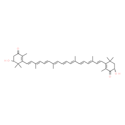 ChemSpider 2D Image | (3'S)-2,3'-Dihydroxy-beta,beta-carotene-4,4'-dione | C40H52O4