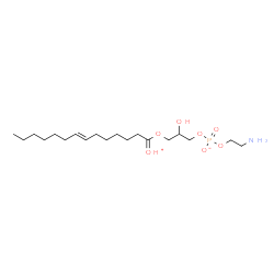 ChemSpider 2D Image | 2-Aminoethyl 2-hydroxy-3-{[(7E)-1-oxonio-7-tetradecen-1-yl]oxy}propyl phosphate | C19H38NO7P