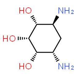 ChemSpider 2D Image | (1R,2R,3S,4S,6S)-4,6-Diamino-1,2,3-cyclohexanetriol | C6H14N2O3
