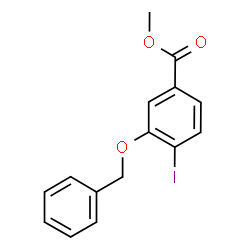 ChemSpider 2D Image | Methyl 3-(benzyloxy)-4-iodobenzoate | C15H13IO3