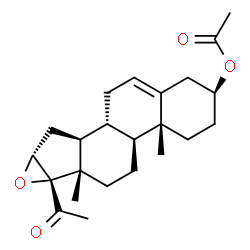 ChemSpider 2D Image | 16,17-Epoxypregnenolone acetate | C23H32O4