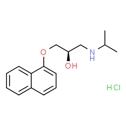 ChemSpider 2D Image | dexpropranolol hydrochloride | C16H22ClNO2
