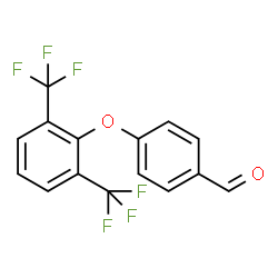 ChemSpider 2D Image | 4-[2,6-Bis(trifluoromethyl)phenoxy]benzaldehyde | C15H8F6O2