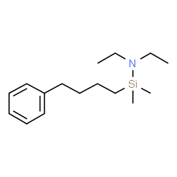 ChemSpider 2D Image | N,N-Diethyl-1,1-dimethyl-1-(4-phenylbutyl)silanamine | C16H29NSi