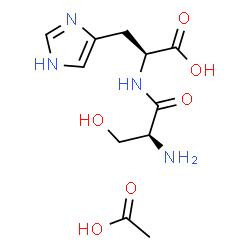 ChemSpider 2D Image | L-Seryl-L-histidine acetate (1:1) | C11H18N4O6