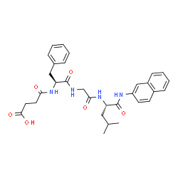ChemSpider 2D Image | N-(3-Carboxypropanoyl)-L-phenylalanylglycyl-N-2-naphthyl-L-leucinamide | C31H36N4O6