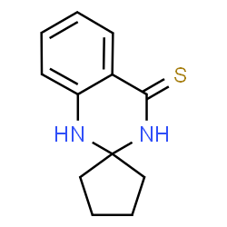 ChemSpider 2D Image | 1'H-Spiro[cyclopentane-1,2'-quinazoline]-4'(3'H)-thione | C12H14N2S