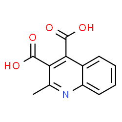 ChemSpider 2D Image | 2-Methyl-3,4-quinolinedicarboxylic acid | C12H9NO4