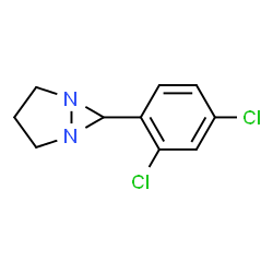 ChemSpider 2D Image | 6-(2,4-Dichlorophenyl)-1,5-diazabicyclo[3.1.0]hexane | C10H10Cl2N2