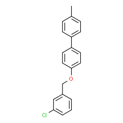 ChemSpider 2D Image | 4-[(3-Chlorobenzyl)oxy]-4'-methylbiphenyl | C20H17ClO