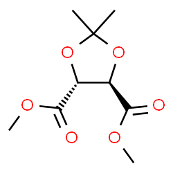 ChemSpider 2D Image | (-)-Dimethyl 2,3-O-isopropylidene-L-tartrate | C9H14O6